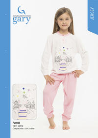 GIRL'S PAJAMA M/L P20006 Tellini S.r.l. Wholesale Clothing